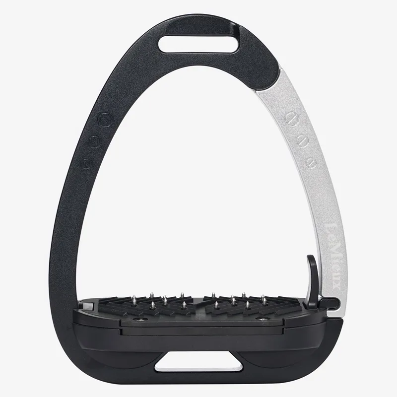 LeMieux Vector Balance Inclined Safety Stirrups - Black/Aluminum-3