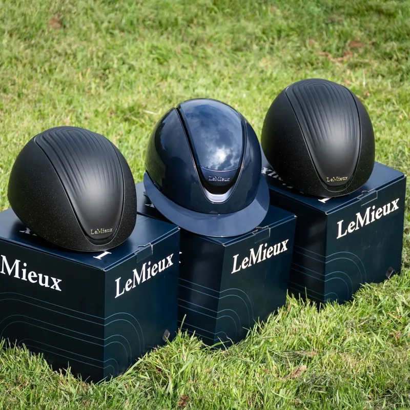 LeMieux Verv Competition Helmet - Gloss Navy-6