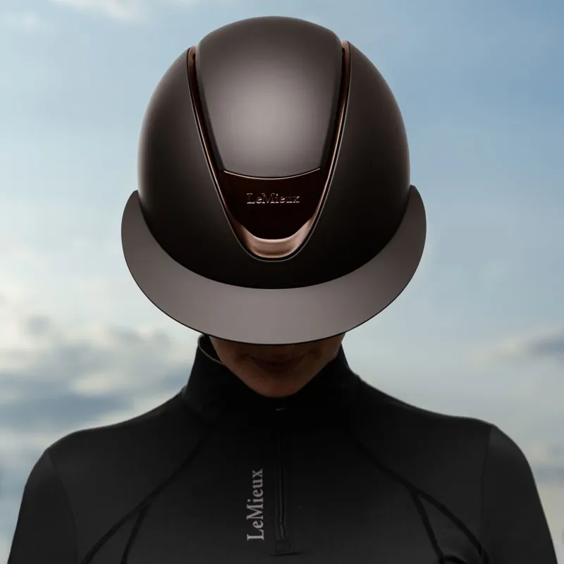 LeMieux Verv Competition Helmet - Matte Brown-1