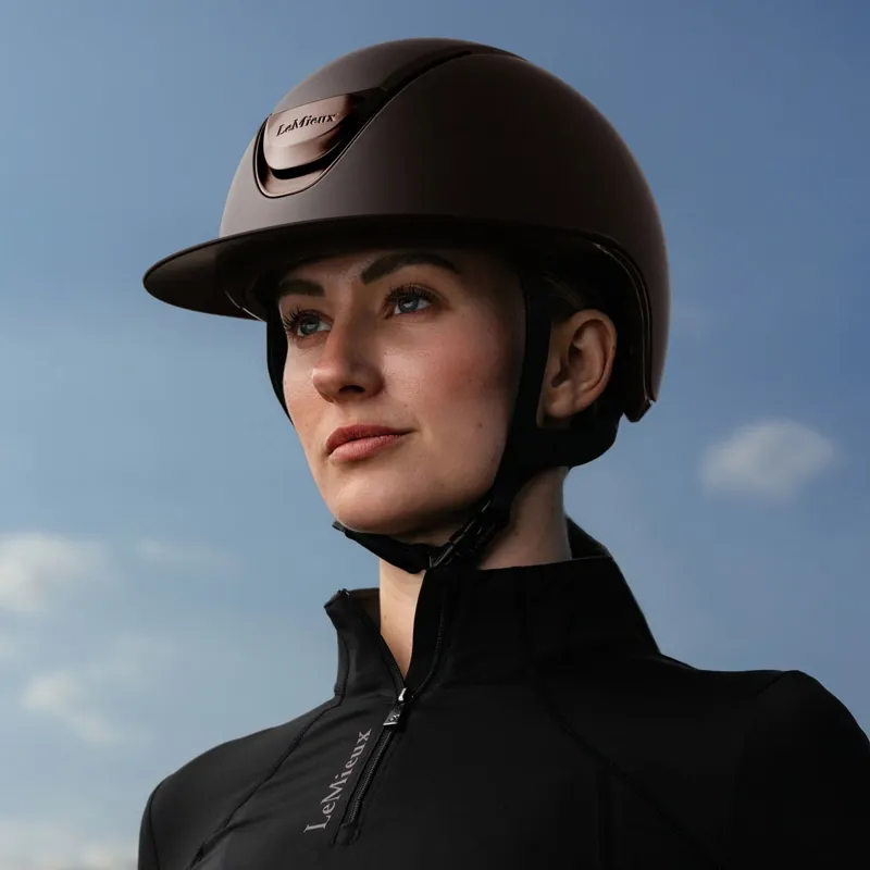 LeMieux Verv Competition Helmet - Matte Brown-3