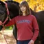 LeMieux Vida Varsity Crew Neck Womens Sweatshirt - Russet