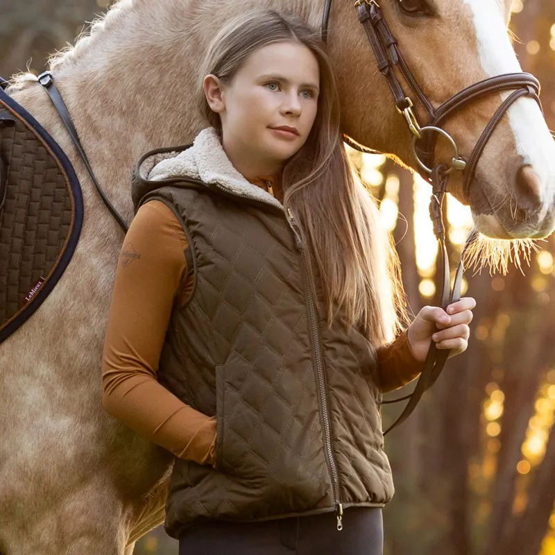 LeMieux Young Rider Eloise Reversible Winter Vest - Alpine