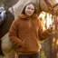 LeMieux Young Rider Tia Junior Teddy Fleece Pullover - Ginger
