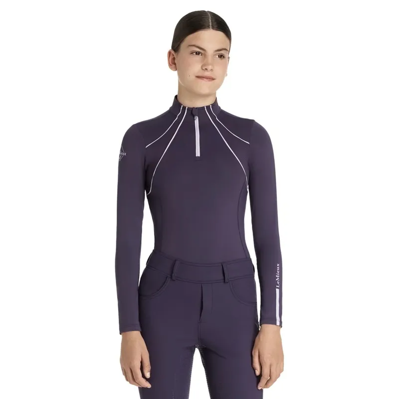 LeMieux Young Rider Mia Mesh Long Sleeve Base Layer - Juniper