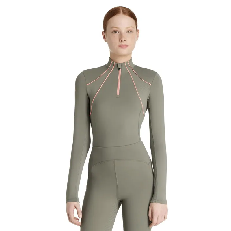 LeMieux Young Rider Mia Mesh Long Sleeve Base Layer - Rosemary