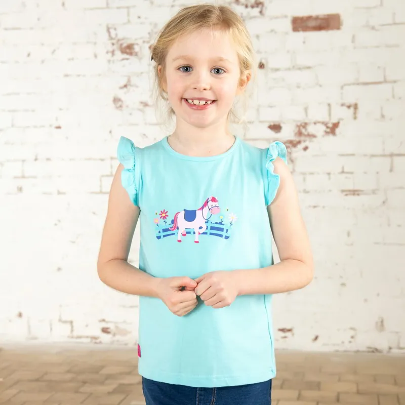 Lighthouse Causeway Swing Junior Tee - Pony Print