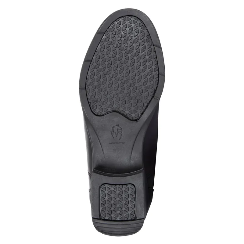 Moretta Clio Zip Synthetic Adults Paddock Boots - Black-1