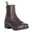 Moretta Clio Zip Synthetic Junior Paddock Boots - Brown