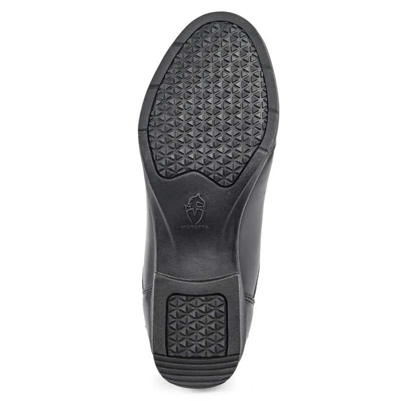 Moretta Rosetta Junior Paddock Boots - Black-1