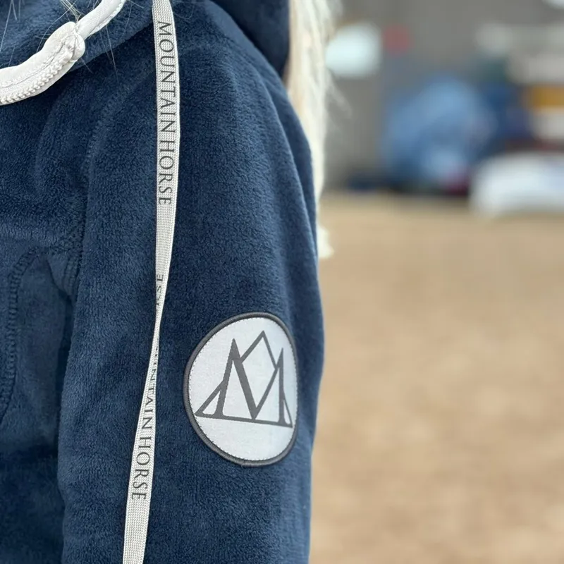 Mountain Horse Fuzzy Junior Hoodie - Navy-1
