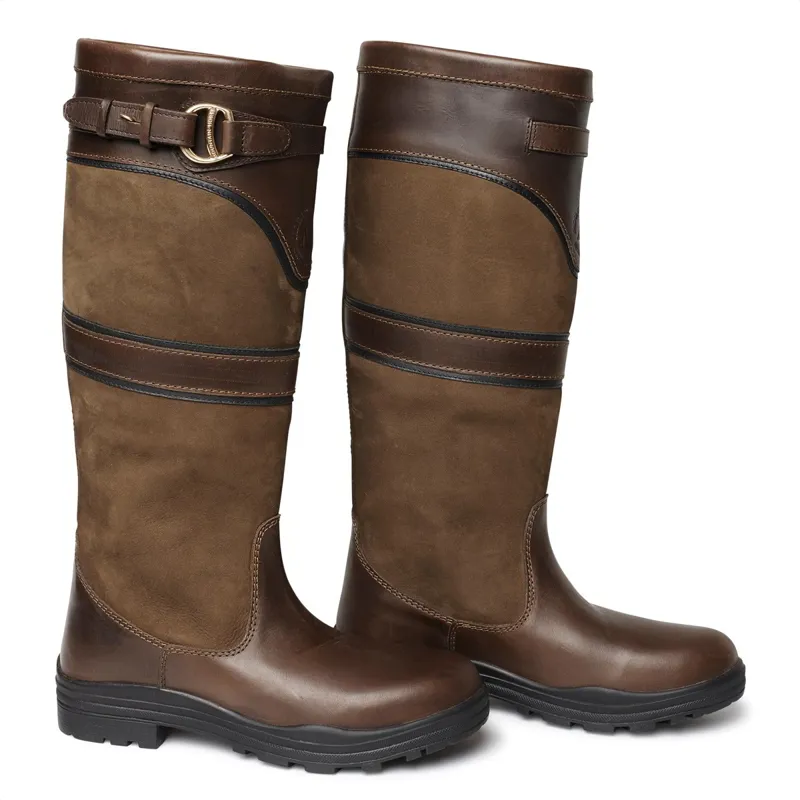 Mountain Horse Devonshire Adults Waterproof Country Boots - Dark Brown-2