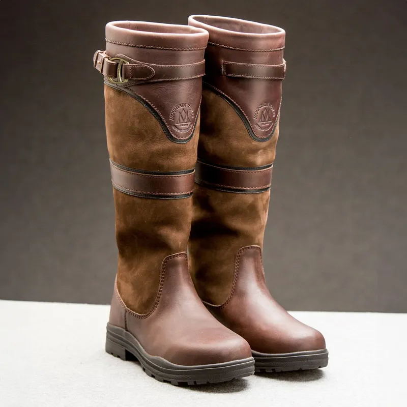 Mountain Horse Devonshire Adults Waterproof Country Boots - Dark Brown