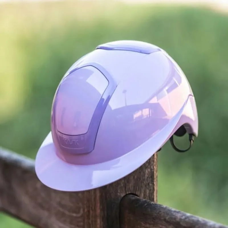 KASK Nemesi Wide Peak Shine Riding Helmet - Cloud Lilac Pre-Order-1