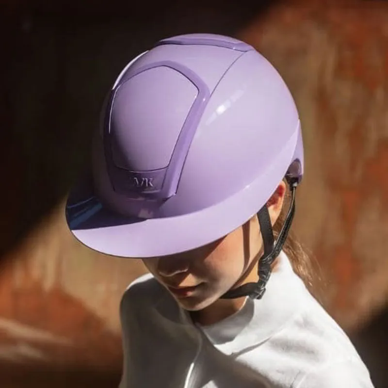 KASK Nemesi Wide Peak Shine Riding Helmet - Cloud Lilac Pre-Order-2