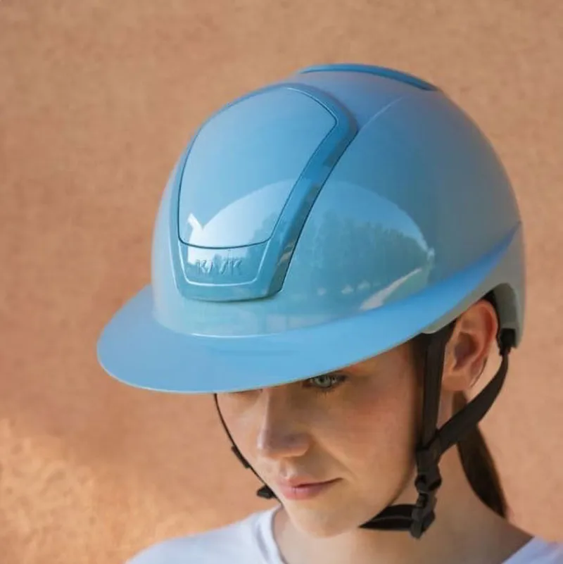 KASK Nemesi Wide Peak Shine Helmet - Soft Blue Pre-Order-2