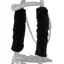 NuuMed Anti-Rub Wool Cheek Pieces/Rein Sleeves - Black