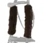 NuuMed Anti-Rub Wool Cheek Pieces/Rein Sleeves - Brown