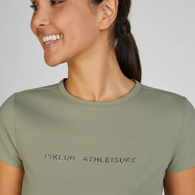 Pikeur Athleisure 7218 Women's Functional Tee - Light Moos-2