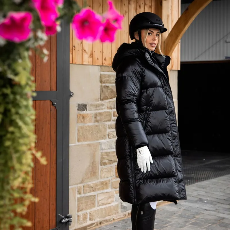 Pikeur Selection 8025 Women's Quilted Long Coat - Black-2