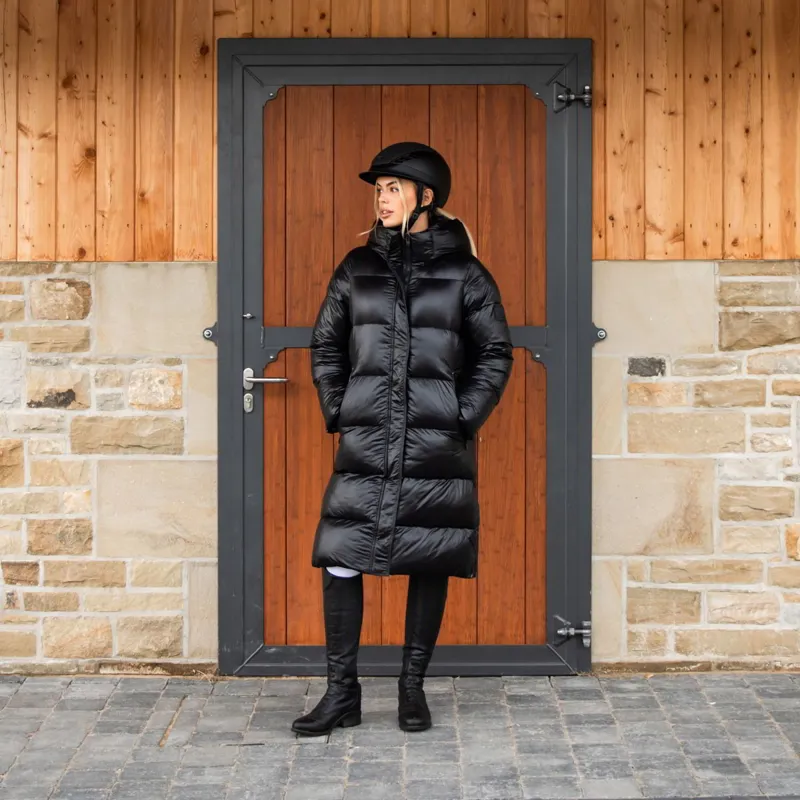Pikeur Selection 8025 Women's Quilted Long Coat - Black-3
