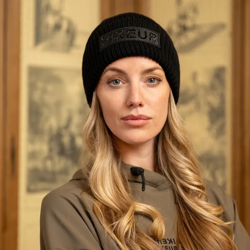 Pikeur Selection 8857 Women's Beanie Hat - Black-1