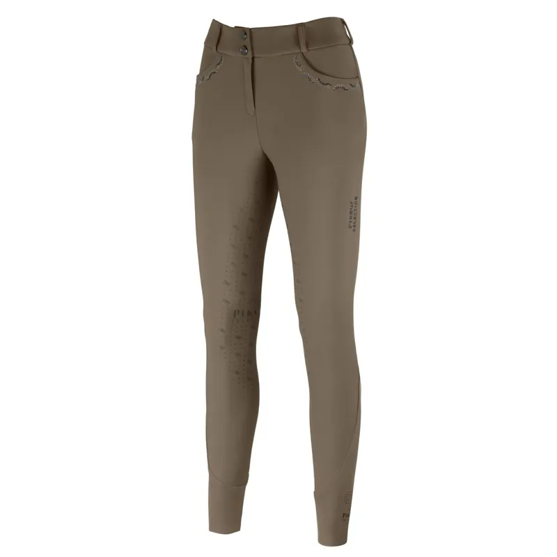 Pikeur Ceelina SD Full Grip Women's Winter Breeches - Slate Brown