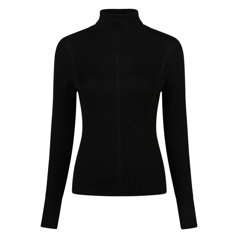 Pikeur Sports 8271 Womens Knitted Turtleneck - Black-1