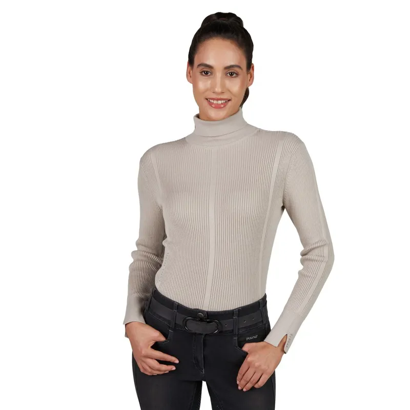Pikeur Sports 8271 Womens Turtleneck - Pale Gray-1