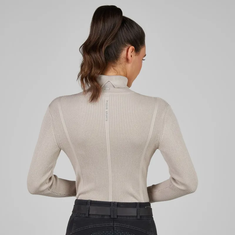 Pikeur Sports 8271 Womens Turtleneck - Pale Gray-2
