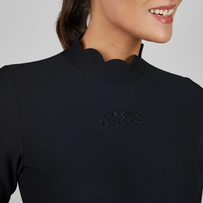 Pikeur Selection 8285 Rip Womens Shirt - Black-1