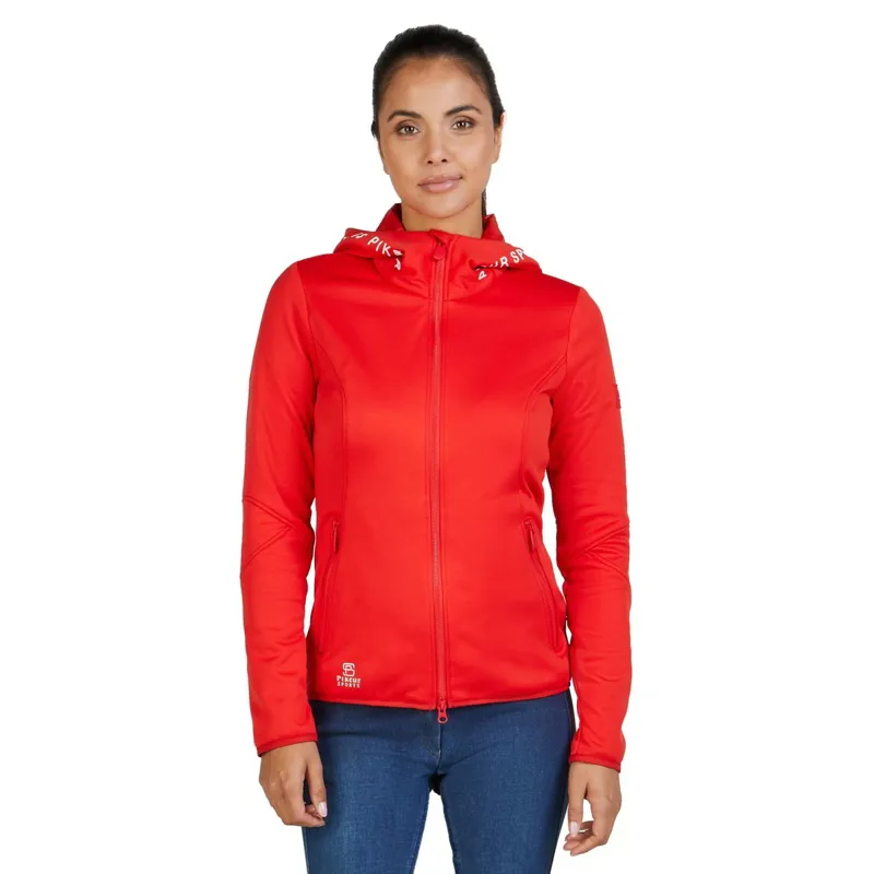Pikeur Sports 7038 Womens Summer Fleece Jacket - Red Flame