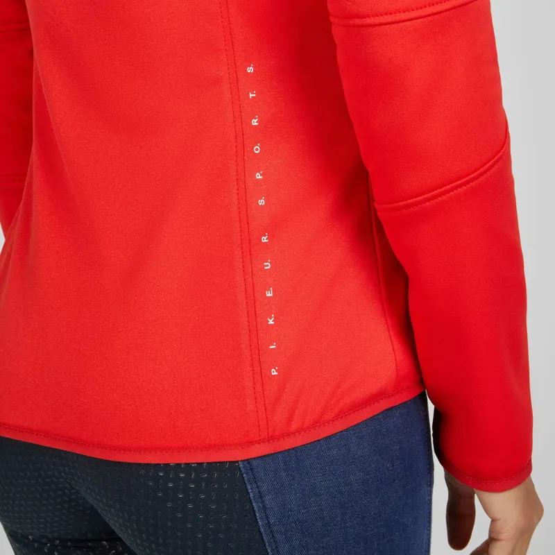 Pikeur Sports 7038 Womens Summer Fleece Jacket - Red Flame-1