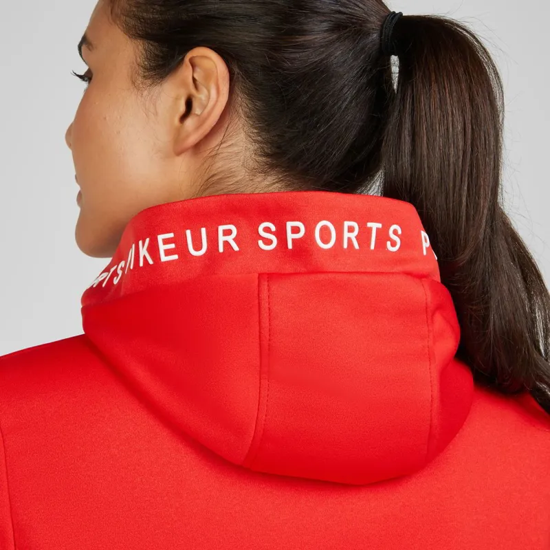 Pikeur Sports 7038 Womens Summer Fleece Jacket - Red Flame-2