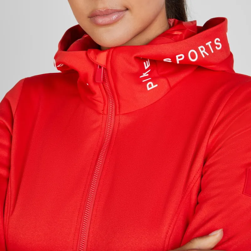 Pikeur Sports 7038 Womens Summer Fleece Jacket - Red Flame-3