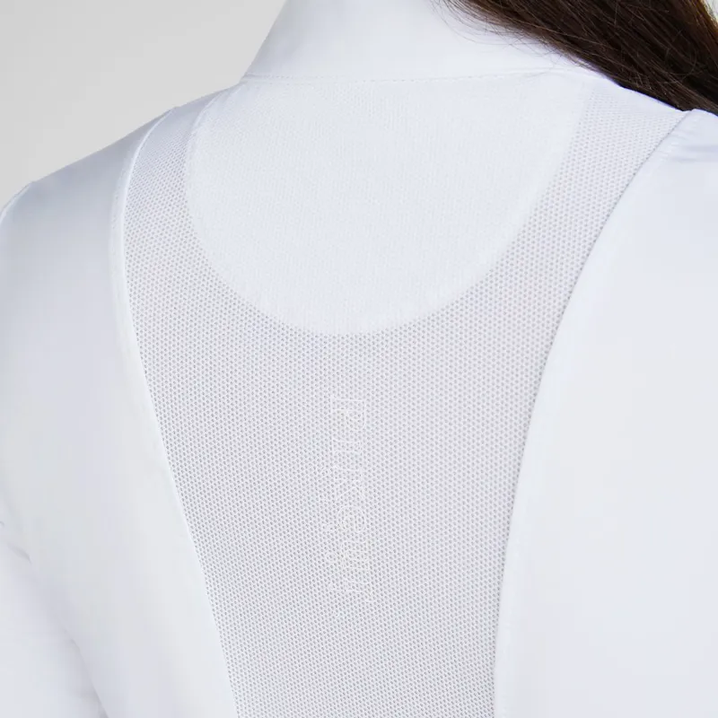 Pikeur Sports 7232 Mesh Womens Long Sleeve Show Shirt - White-3