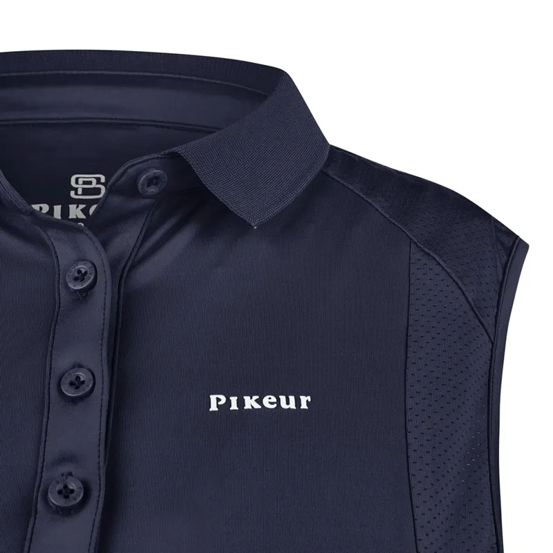 Pikeur Sports 7235 Ladies Sleeveless Polo Shirt - Nightblue-2