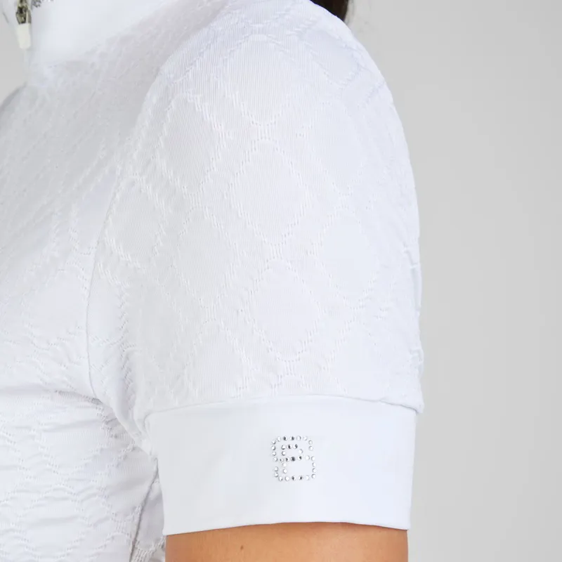 Pikeur Sports 7310 Strass Ladies Show Shirt - White-3