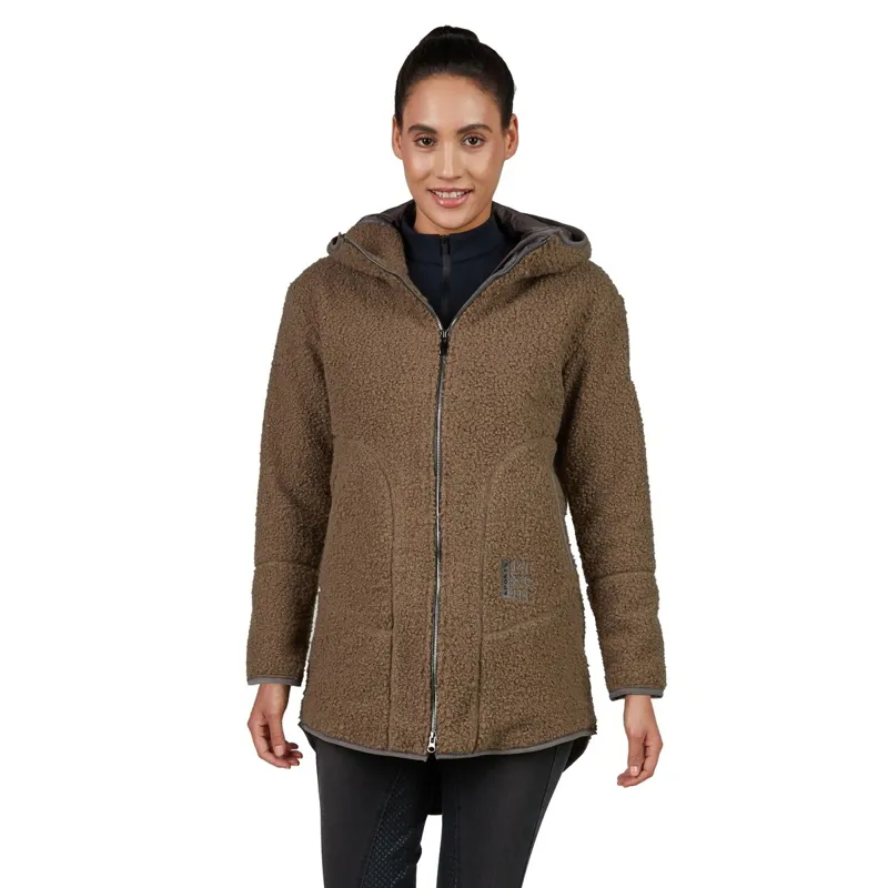 Pikeur Sports 8035 Women's Teddy Fleece Jacket - Greige