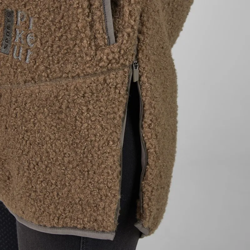 Pikeur Sports 8035 Women's Teddy Fleece Jacket - Greige-3