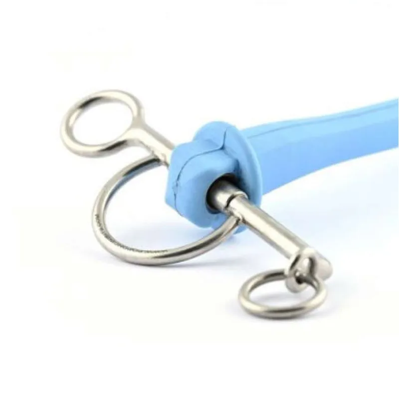 Poponcini Bits Harmony PHL Long 3-Piece Pelham Bit - Blue-1