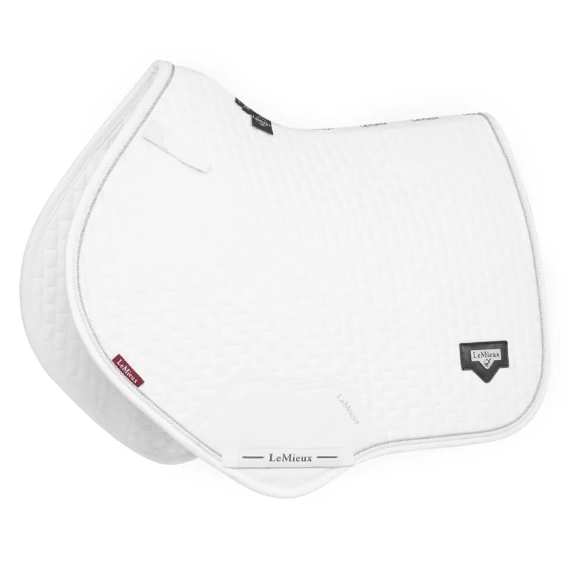 LeMieux Puissance Close Contact Square Saddle Pad - White