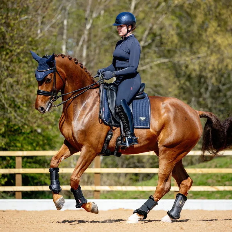 LeMieux Puissance Dressage Square Saddle Pad - Navy-1
