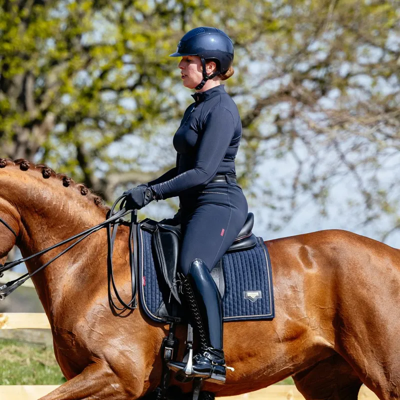 LeMieux Puissance Dressage Square Saddle Pad - Navy-2
