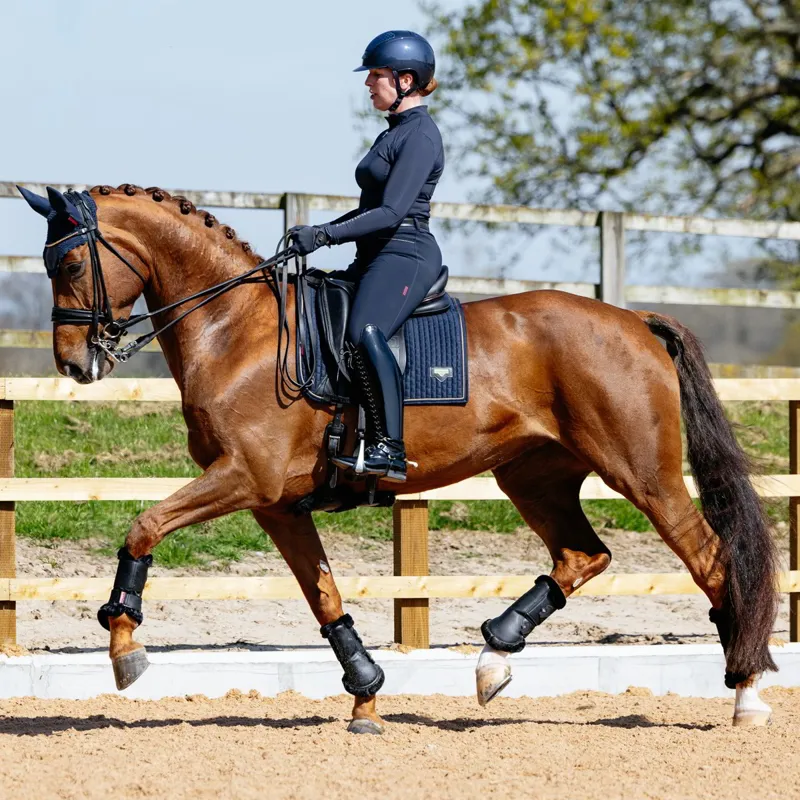 LeMieux Puissance Dressage Square Saddle Pad - Navy-3