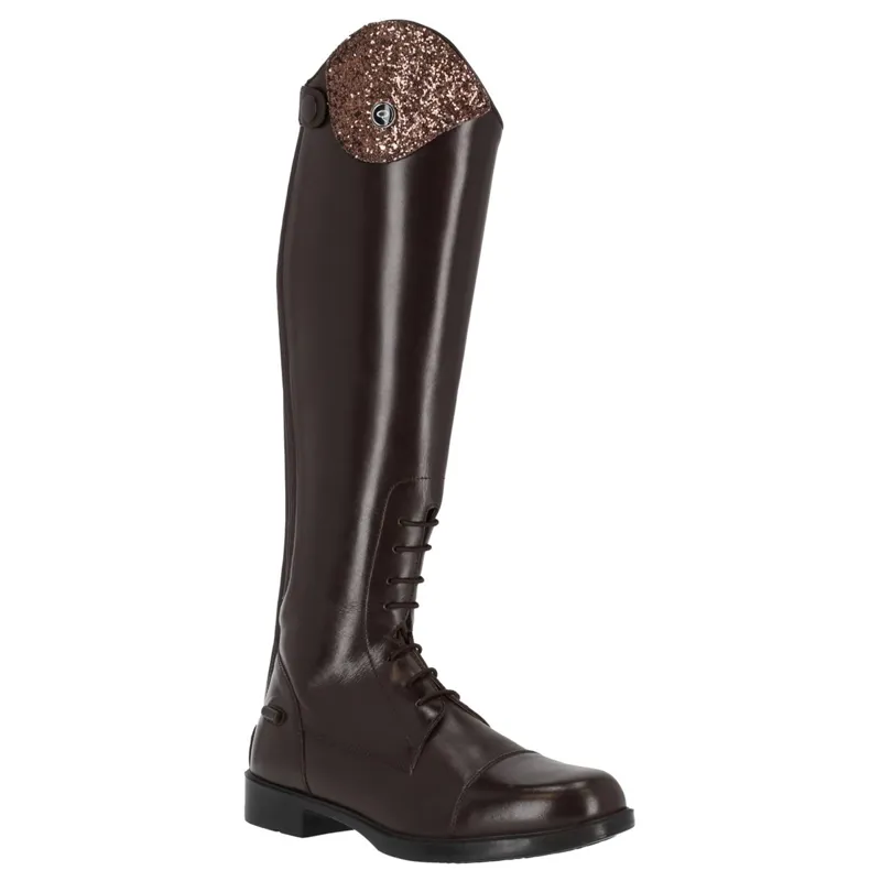 QHP Romy Junior Girls Tall Riding Boots - Brown