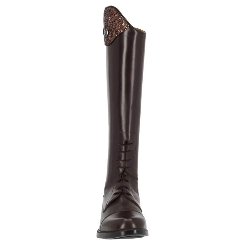 QHP Romy Junior Girls Tall Riding Boots - Brown-2