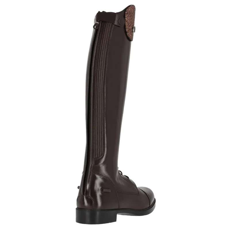 QHP Romy Junior Girls Tall Riding Boots - Brown-4