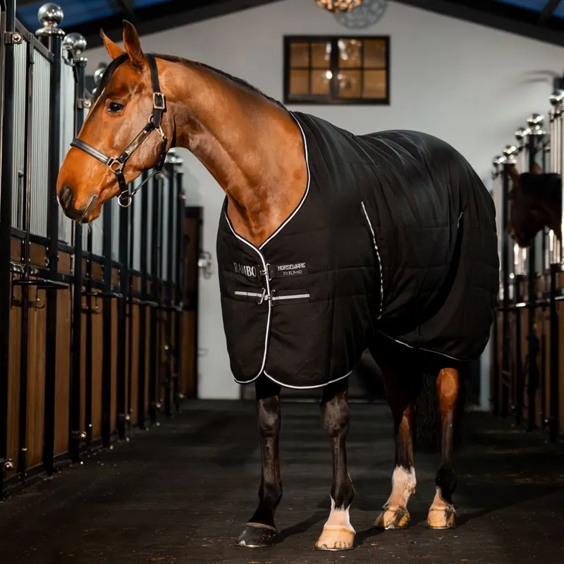 Rambo 100g Light Stable Blanket - Black/Titanium Grey/Silver