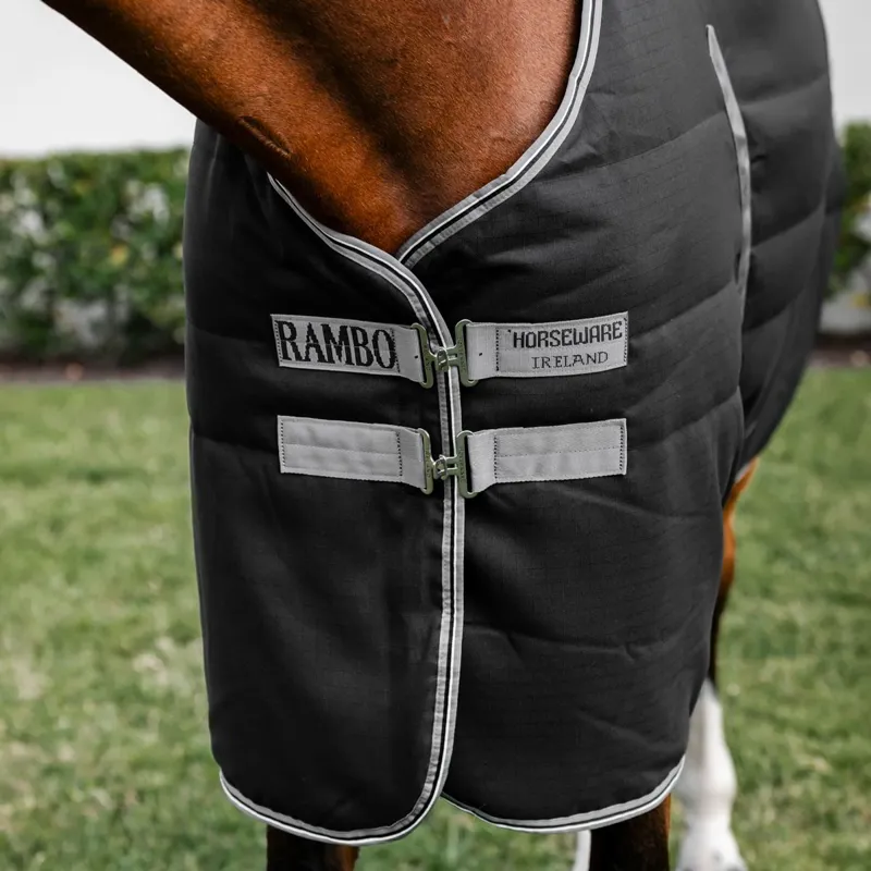 Rambo 100g Light Stable Blanket - Black/Titanium Grey/Silver-1