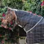 Rhino 100g Stable Hood - Black/Grey/White Check